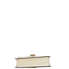 グッチ シルヴィ 星 スター 蜂 ビー ハンドバッグ ショルダーバッグ 2WAY 470270 アイボリー レザー レディース GUCCI 【中古】