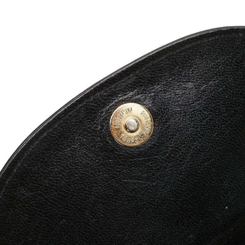 サンローラン リザード型押し ショルダーバッグ ブラック レザー レディース SAINT LAURENT 【中古】