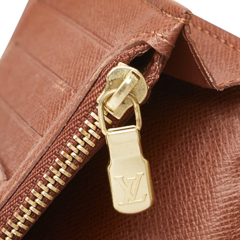 ルイ ヴィトン モノグラム ポルトフォイユ コロンブス 長財布 M60252 ブラウン PVC レディース LOUIS VUITTON 【中古】
