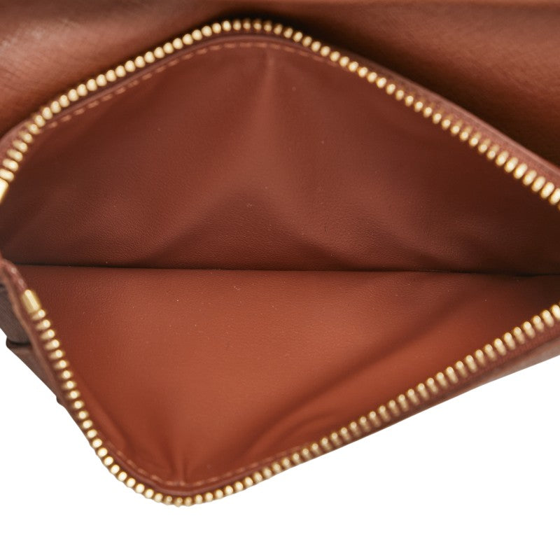 ルイ ヴィトン モノグラム ポルトフォイユ コロンブス 長財布 M60252 ブラウン PVC レディース LOUIS VUITTON 【中古】