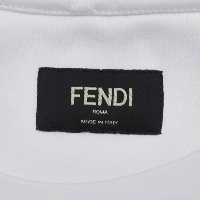 フェンディ FFロゴ Tシャツ サイズ：L FY0936 AL36 ホワイト マルチカラー コットン メンズ FENDI 【中古】