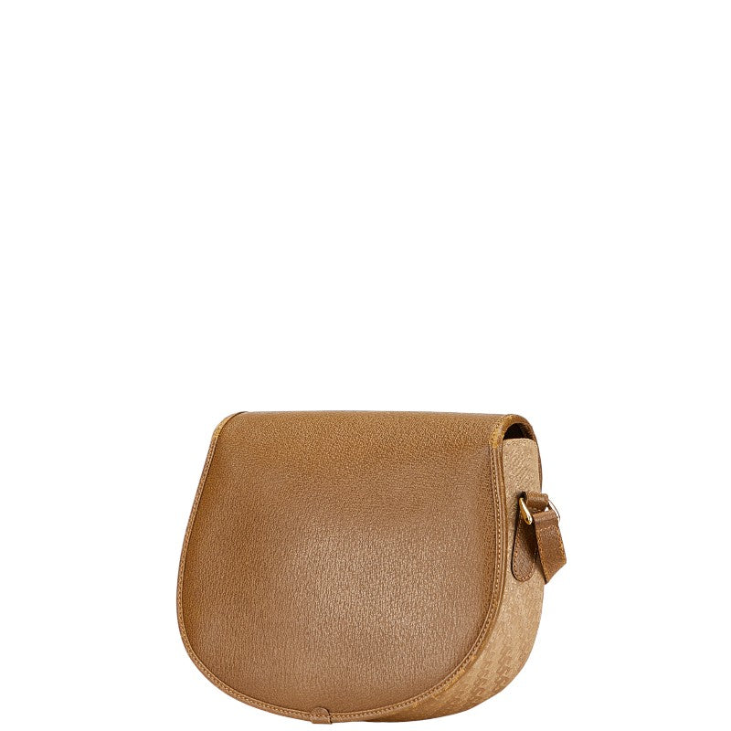 グッチ オールドグッチ ショルダーバッグ 007.754.0074 カーキ ブラウン キャンバス レザー レディース GUCCI 【中古】