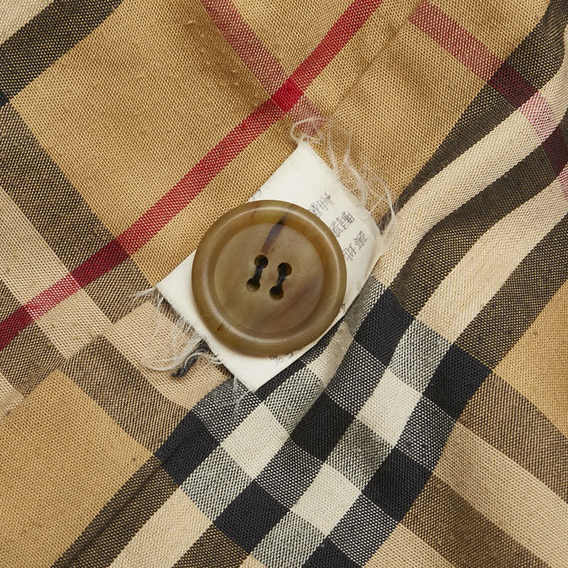 バーバリー ステンカラーコート サイズ：160 ベージュ ポリエステル コットン レディース BURBERRY 【中古】