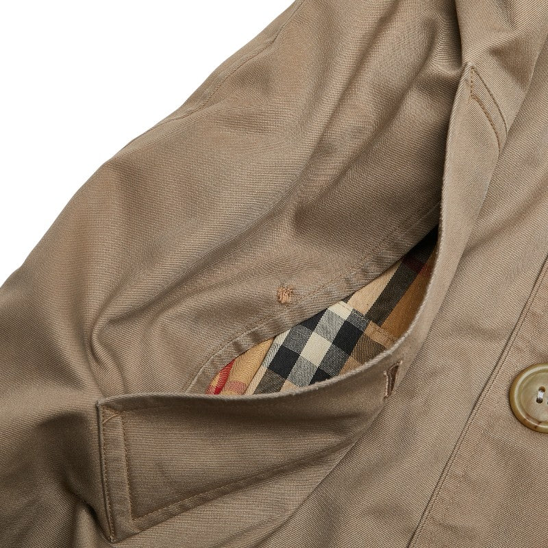 バーバリー ステンカラーコート サイズ：160 ベージュ ポリエステル コットン レディース BURBERRY 【中古】