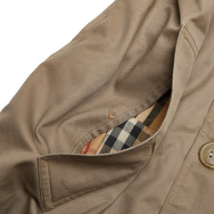 バーバリー ステンカラーコート サイズ：160 ベージュ ポリエステル コットン レディース BURBERRY 【中古】