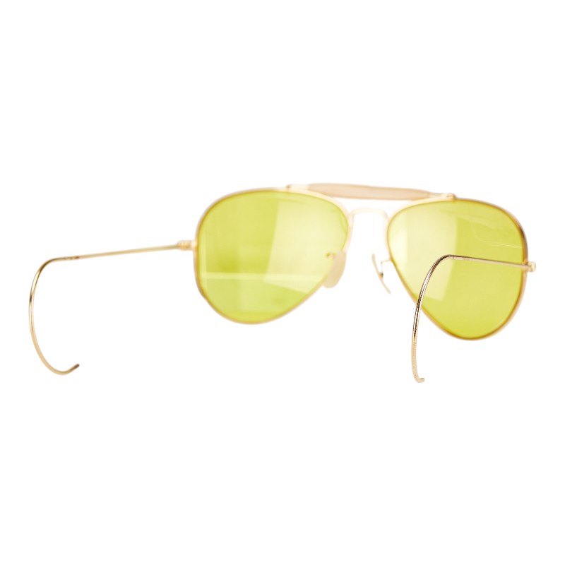 レイバン アウトドアーズマン サングラス ティアドロップ ゴールド プラスチック メンズ Ray-Ban 【中古】
