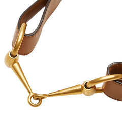 グッチ ホースビット ベルト サイズ：65 26 037 194 0813 ブラウン レザー レディース GUCCI 【中古】