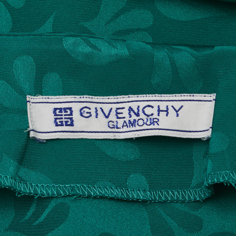 ジバンシー GLAMOUR 花柄 チュニック ブラウス サイズ：15 グリーン ポリエステル レディース Givenchy 【中古】