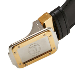 カルティエ ベルト サイズ：110 43 ブラック レザー メンズ CARTIER 【中古】