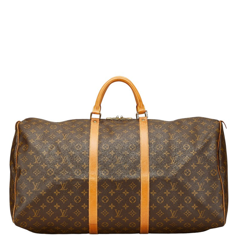 ルイ ヴィトン モノグラム キーポル60 ボストンバッグ トラベルバッグ M41422 ブラウン PVC レザー レディース LOUIS VUITTON 【中古】