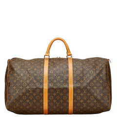 ルイ ヴィトン モノグラム キーポル60 ボストンバッグ トラベルバッグ M41422 ブラウン PVC レザー レディース LOUIS VUITTON 【中古】