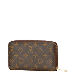 ルイ ヴィトン モノグラム ジッピーウォレット　 ラウンドファスナー 長財布 M60017 ブラウン PVC レディース LOUIS VUITTON 【中古】