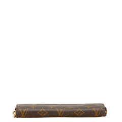 ルイ ヴィトン モノグラム ジッピーウォレット　 ラウンドファスナー 長財布 M60017 ブラウン PVC レディース LOUIS VUITTON 【中古】