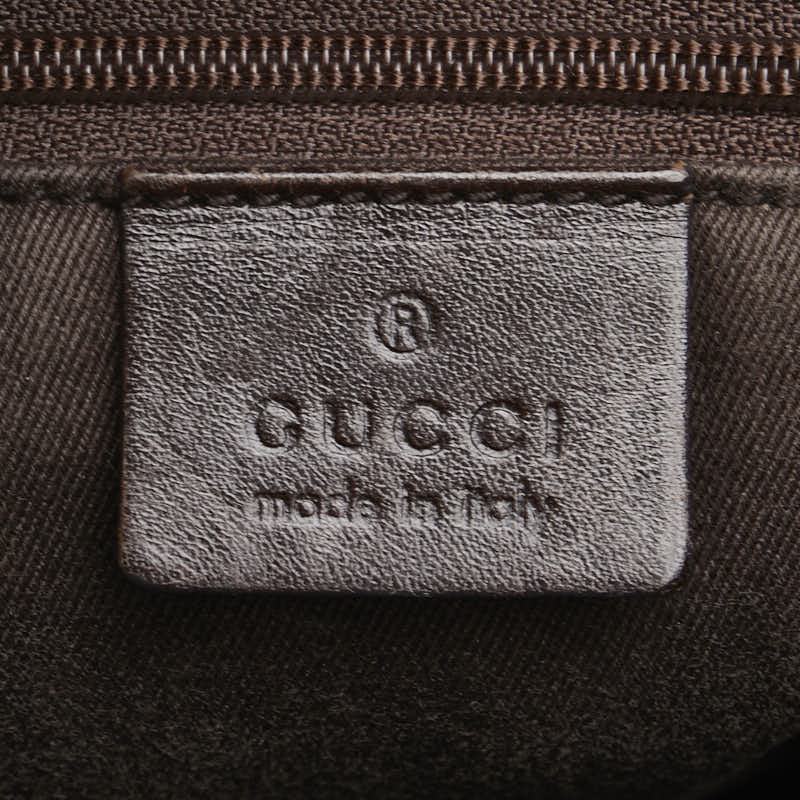 グッチ GGキャンバス トートバッグ 73983 ブラウン キャンバス レザー レディース GUCCI 【中古】