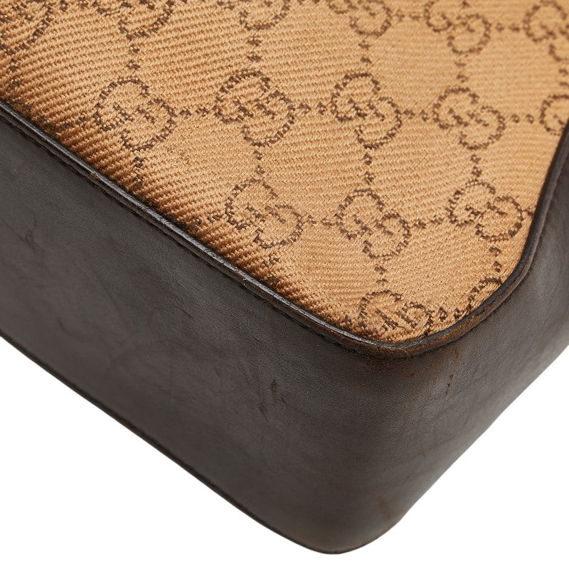 グッチ GGキャンバス トートバッグ 73983 ブラウン キャンバス レザー レディース GUCCI 【中古】