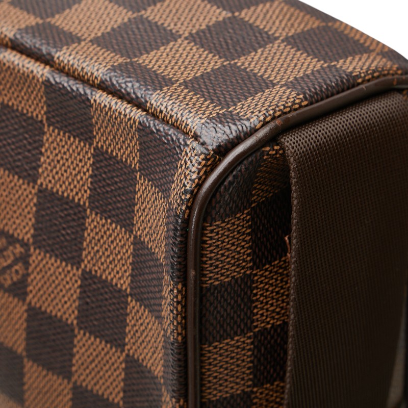 ルイ ヴィトン ダミエ オラフPM ショルダーバッグ N41442 ブラウン PVC レザー レディース LOUIS VUITTON 【中古】