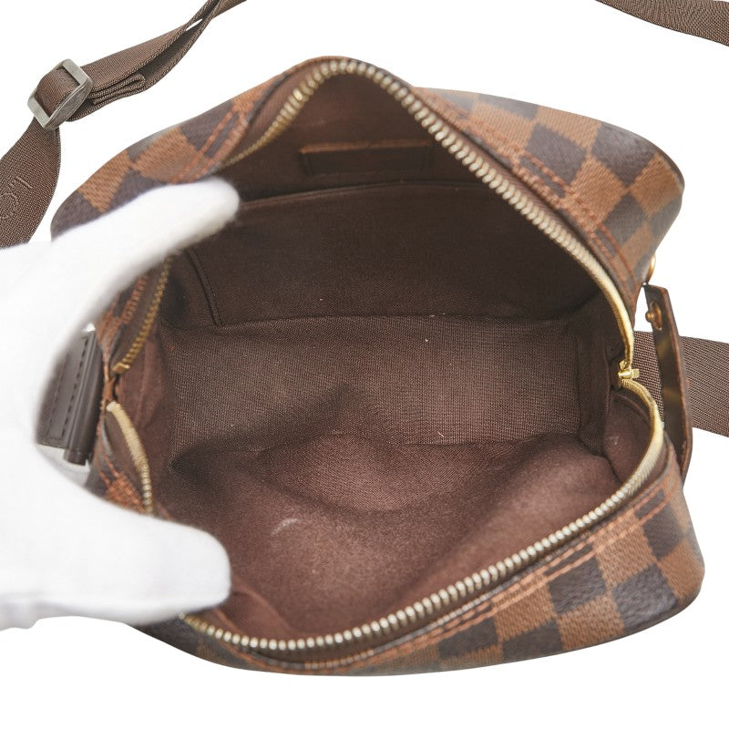 ルイ ヴィトン ダミエ オラフPM ショルダーバッグ N41442 ブラウン PVC レザー レディース LOUIS VUITTON 【中古】