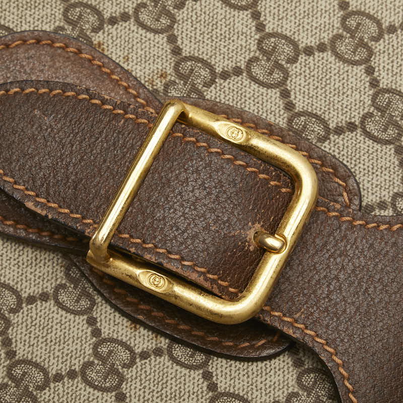グッチ GGスプリーム オールドグッチ シェリーライン トランクケース スーツケース 39.19.009 ベージュ ブラウン PVC レザー メンズ GUCCI 【中古】