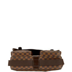 ルイ ヴィトン ダミエ ブロードウェイ ハンドバッグ ショルダーバッグ N42270 ブラウン PVC レザー メンズ LOUIS VUITTON 【中古】