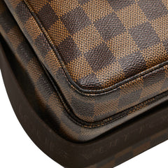 ルイ ヴィトン ダミエ ブロードウェイ ハンドバッグ ショルダーバッグ N42270 ブラウン PVC レザー メンズ LOUIS VUITTON 【中古】