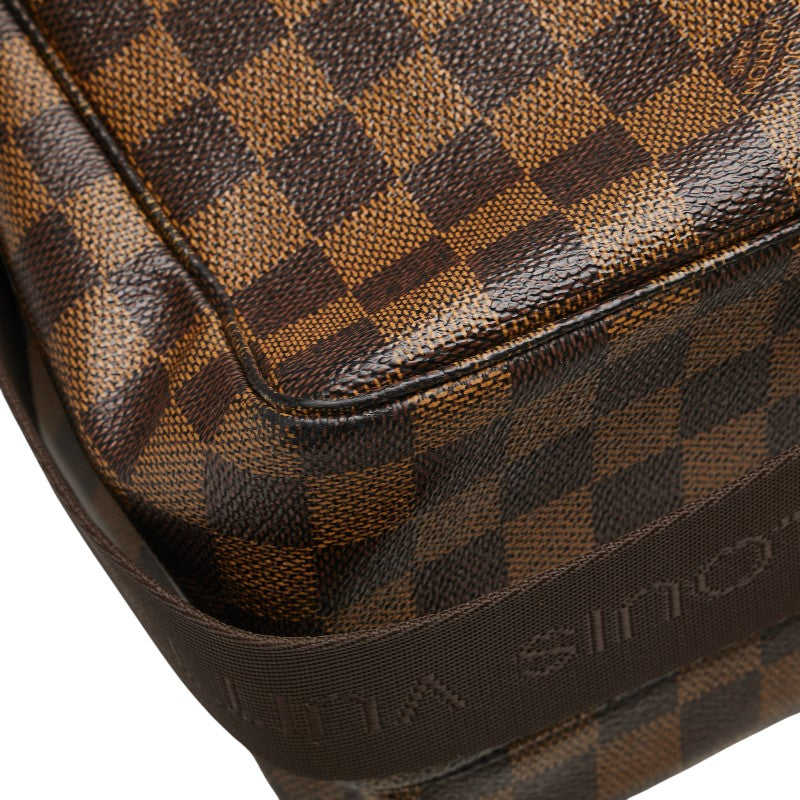 ルイ ヴィトン ダミエ ブロードウェイ ハンドバッグ ショルダーバッグ N42270 ブラウン PVC レザー メンズ LOUIS VUITTON 【中古】
