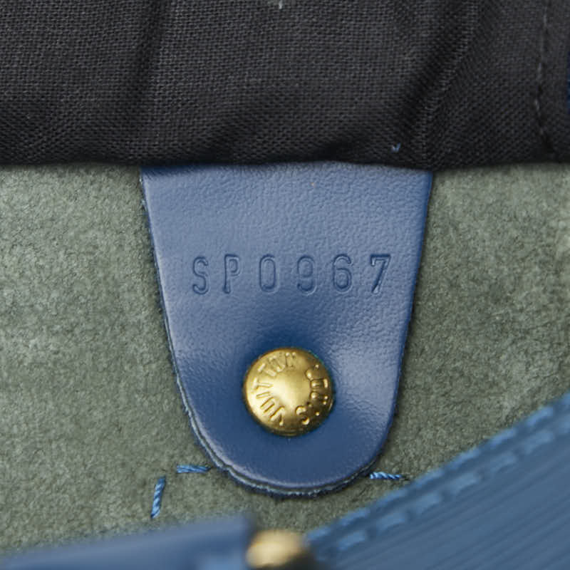 ルイ ヴィトン エピ スピーディ30 ハンドバッグ ミニボストンバッグ M43005 トレドブルー レザー レディース LOUIS VUITTON 【中古】