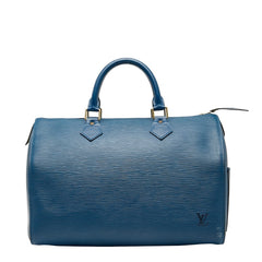 ルイ ヴィトン エピ スピーディ30 ハンドバッグ ミニボストンバッグ M43005 トレドブルー レザー レディース LOUIS VUITTON 【中古】