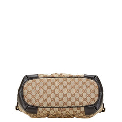 グッチ GGキャンバス スーキー ハンドバッグ ショルダーバッグ 2WAY 247902 ベージュ ブラウン キャンバス レザー レディース GUCCI 【中古】