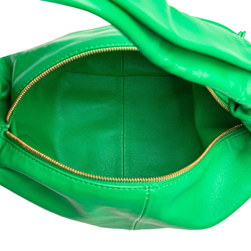 ボッテガヴェネタ ダブルノット ハンドバッグ グリーン レザー レディース BOTTEGAVENETA 【中古】
