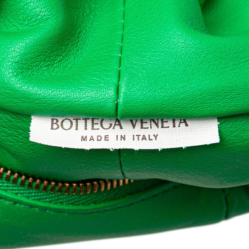 ボッテガヴェネタ ダブルノット ハンドバッグ グリーン レザー レディース BOTTEGAVENETA 【中古】