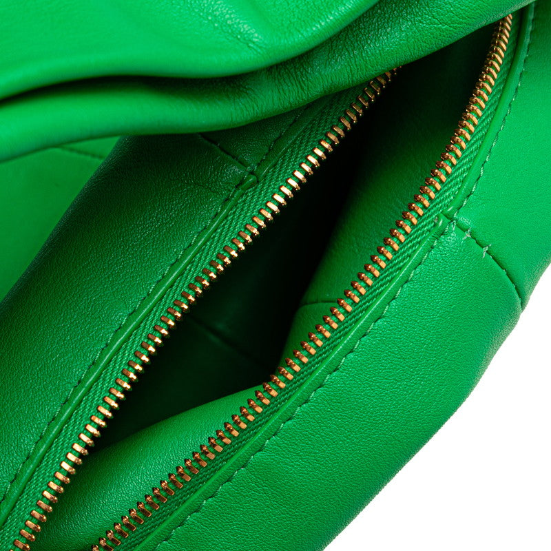 ボッテガヴェネタ ダブルノット ハンドバッグ グリーン レザー レディース BOTTEGAVENETA 【中古】