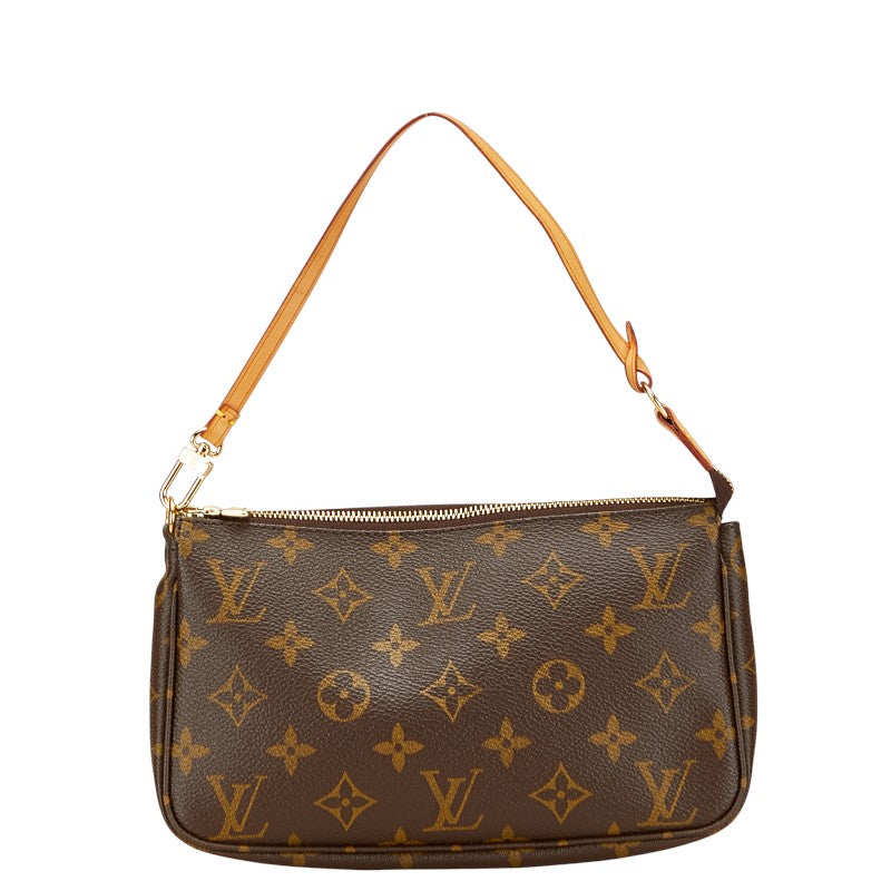 ルイ ヴィトン モノグラム ポシェット アクセソワール ショルダーバッグ M51980 ブラウン PVC レザー レディース LOUIS VUITTON 【中古】