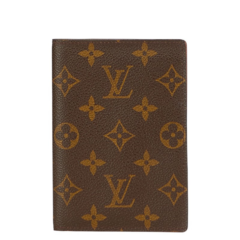ルイ ヴィトン モノグラム クーヴェルテュール パスポール パスポートケース M60181 ブラウン PVC レザー レディース LOUIS VUITTON 【中古】