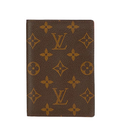 ルイ ヴィトン モノグラム クーヴェルテュール パスポール パスポートケース M60181 ブラウン PVC レザー レディース LOUIS VUITTON 【中古】