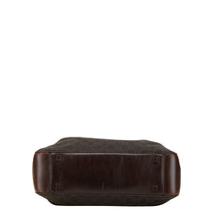 グッチ GGキャンバス ハンドバッグ 101919 ブラウン キャンバス レザー レディース GUCCI 【中古】