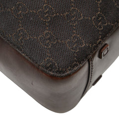 グッチ GGキャンバス ハンドバッグ 101919 ブラウン キャンバス レザー レディース GUCCI 【中古】