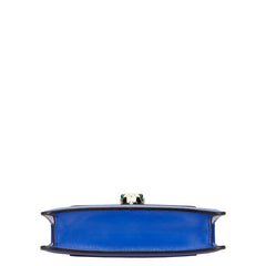 ブルガリ セルペンティフォーエバー チェーン ショルダーバッグ ブルー レザー レディース BVLGARI 【中古】