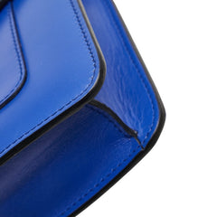 ブルガリ セルペンティフォーエバー チェーン ショルダーバッグ ブルー レザー レディース BVLGARI 【中古】