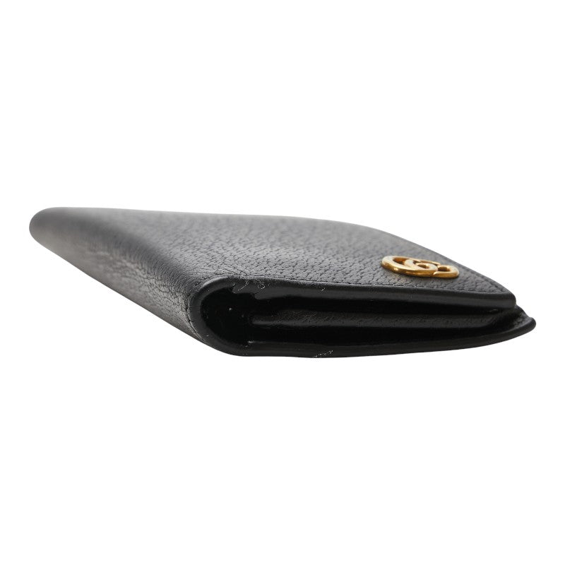 グッチ GGマーモント 長財布 428740 ブラック レザー レディース GUCCI 【中古】