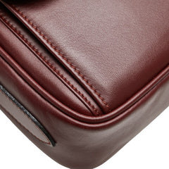 カルティエ マストライン ショルダーバッグ ワインレッド ボルドー レザー レディース CARTIER 【中古】