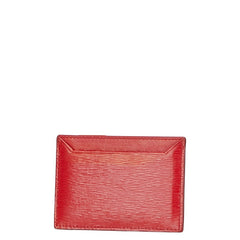 プラダ カードケース 1PG222 レッド レザー レディース PRADA 【中古】