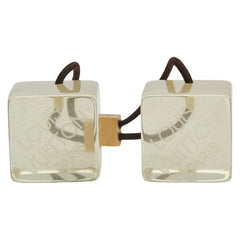 ルイ ヴィトン ヘアキューブ アンクルージョン ヘアアクセサリー ヘアゴム クリーム イエロー プラスチック レディース LOUIS VUITTON 【中古】