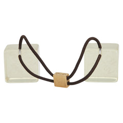 ルイ ヴィトン ヘアキューブ アンクルージョン ヘアアクセサリー ヘアゴム クリーム イエロー プラスチック レディース LOUIS VUITTON 【中古】