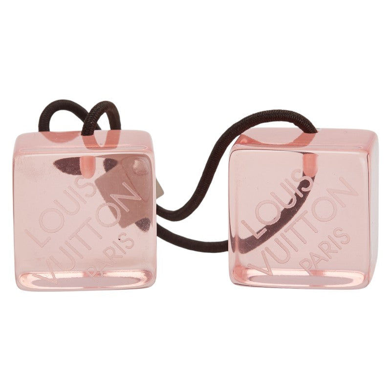 ルイ ヴィトン ヘアキューブ アンクルージョン ヘアアクセサリー ヘアゴム ピンク プラスチック レディース LOUIS VUITTON 【中古】