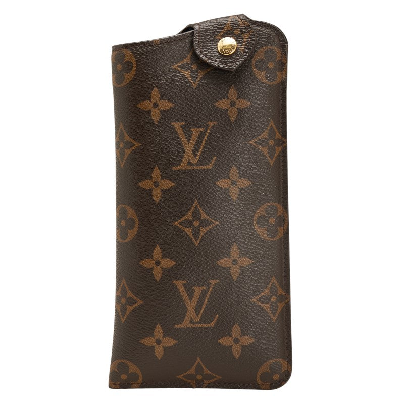 ルイ ヴィトン モノグラム エテュイリュネットMM メガネケース 小物入れ M66544 ブラウン PVC レディース LOUIS VUITTON 【中古】