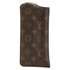 ルイ ヴィトン モノグラム エテュイリュネットMM メガネケース 小物入れ M66544 ブラウン PVC レディース LOUIS VUITTON 【中古】