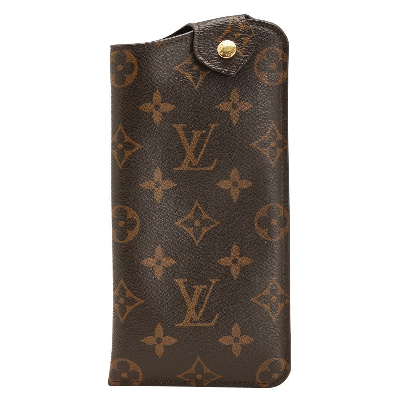 ルイ ヴィトン モノグラム エテュイリュネットMM メガネケース 小物入れ M66544 ブラウン PVC レディース LOUIS VUITTON 【中古】