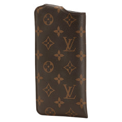 ルイ ヴィトン モノグラム エテュイリュネットMM メガネケース 小物入れ M66544 ブラウン PVC レディース LOUIS VUITTON 【中古】