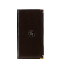 セリーヌ DIFFUSION 札入れ ブラウン レザー メンズ CELINE 【中古】