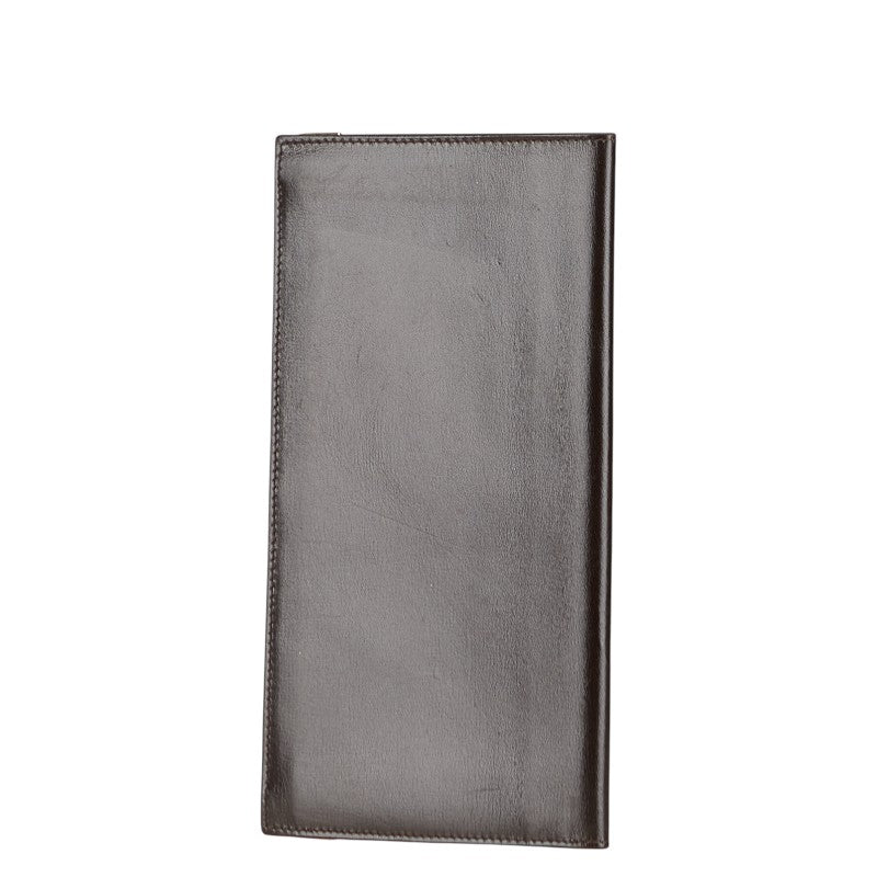 セリーヌ DIFFUSION 札入れ ブラウン レザー メンズ CELINE 【中古】